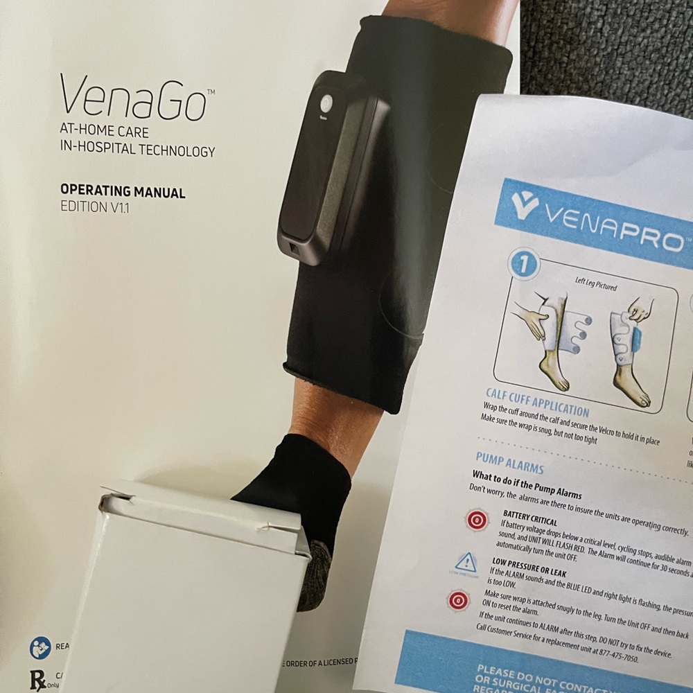 DJO Aircast VenaGo Portable DVT Prevention Complete Kit - Picture 4 of 5
